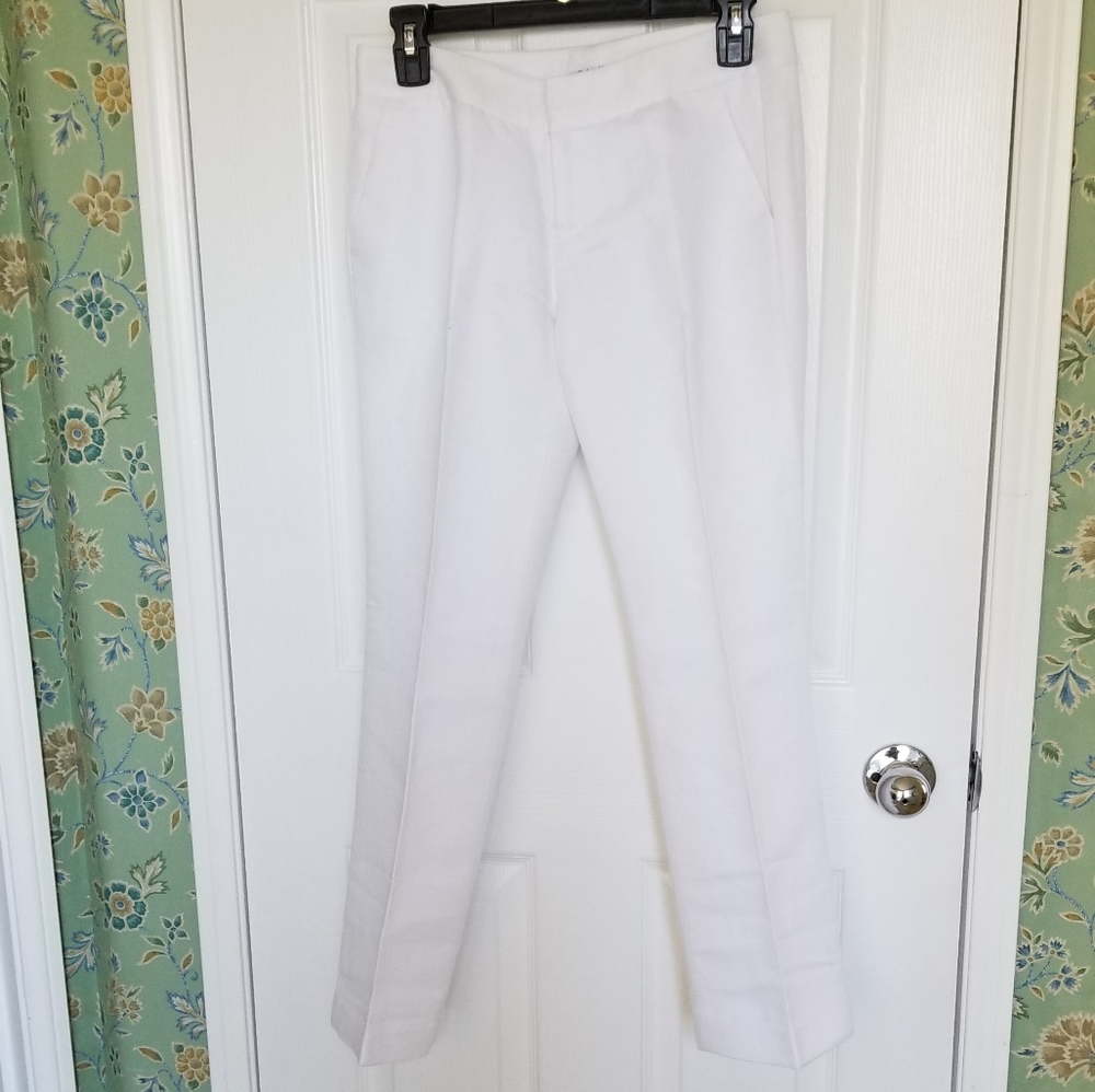calvin Klein Cotton/Linen Blend Dress Pant